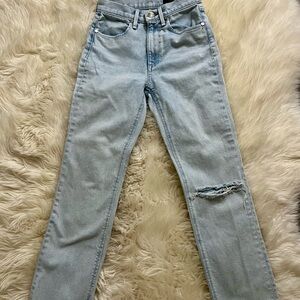 rag & bone Light Blue Straight Leg Jeans